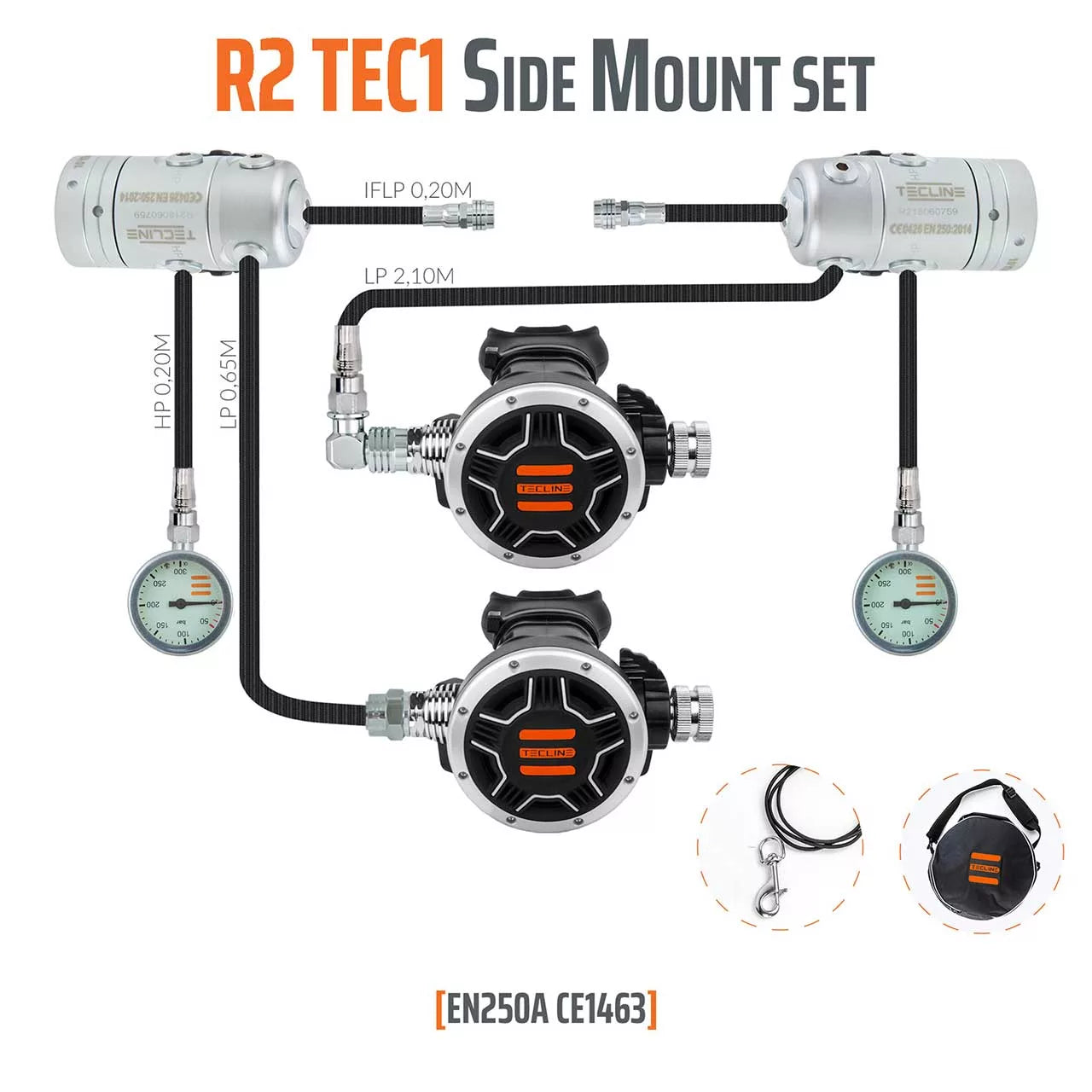 Tecline Regulator R2 TEC1 Side Mount set