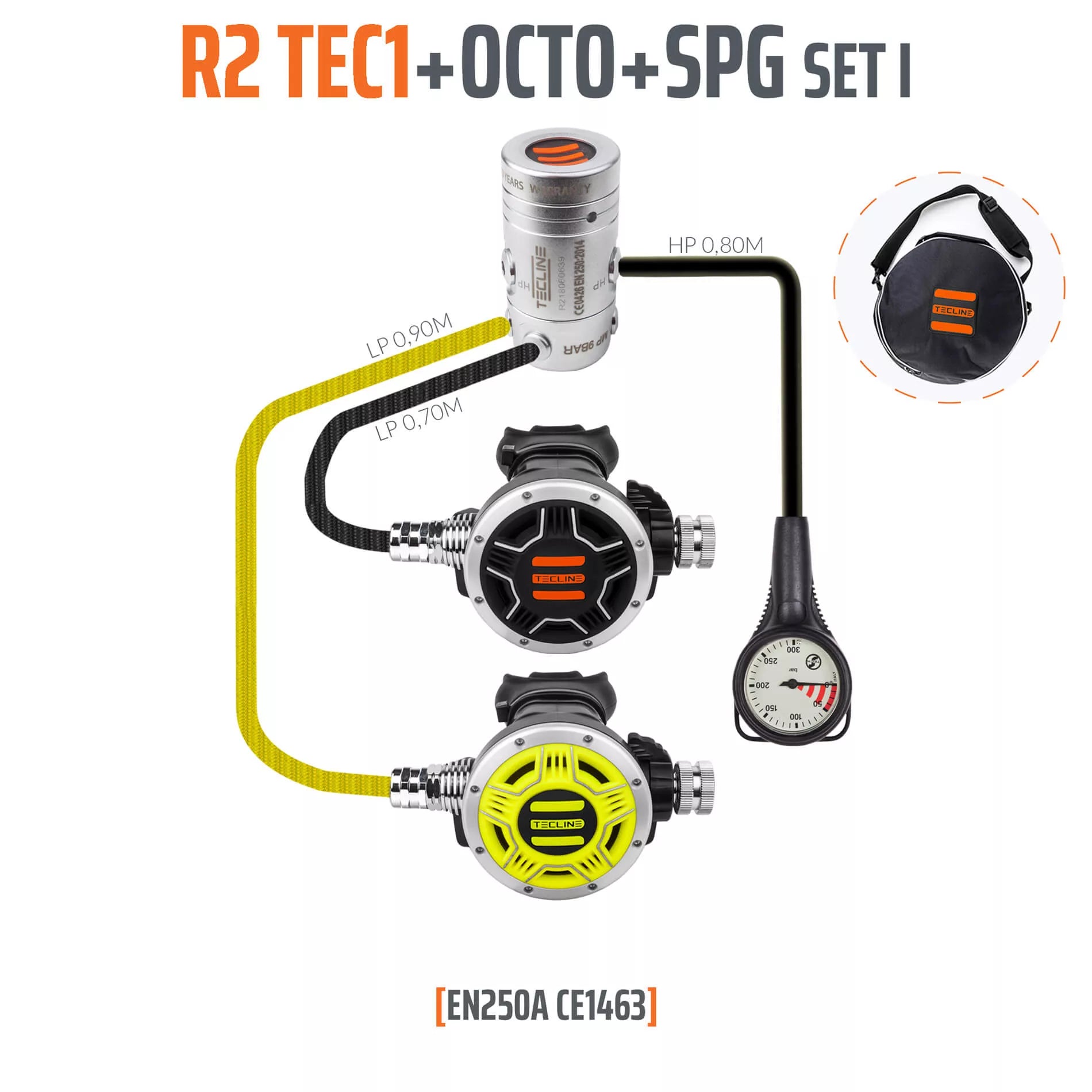 Tecline Regulator R2 Tec1 Set I With Octo And Spg - En250a